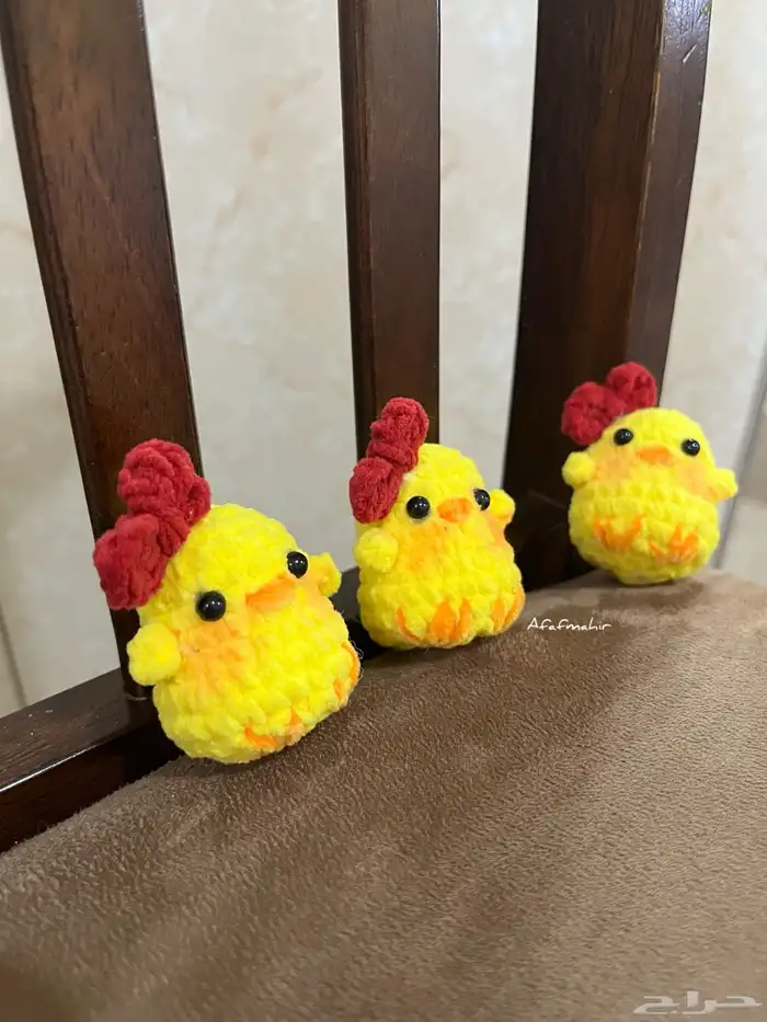 كتاكيت كروشيه ميدالية - توزيعات - هدايا 1