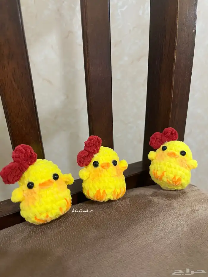 كتاكيت كروشيه ميدالية - توزيعات - هدايا 2