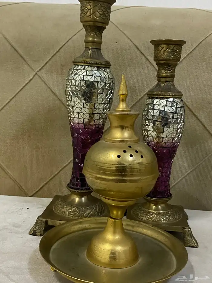 شمعدان ومبخره نحاس 13