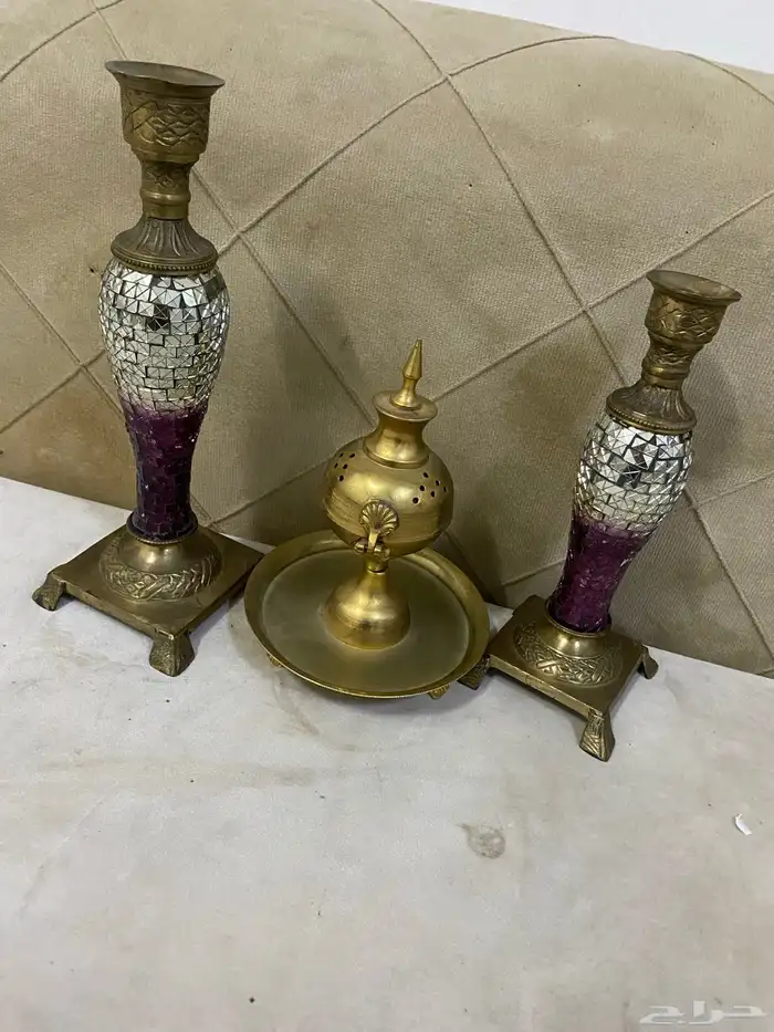 شمعدان ومبخره نحاس 1