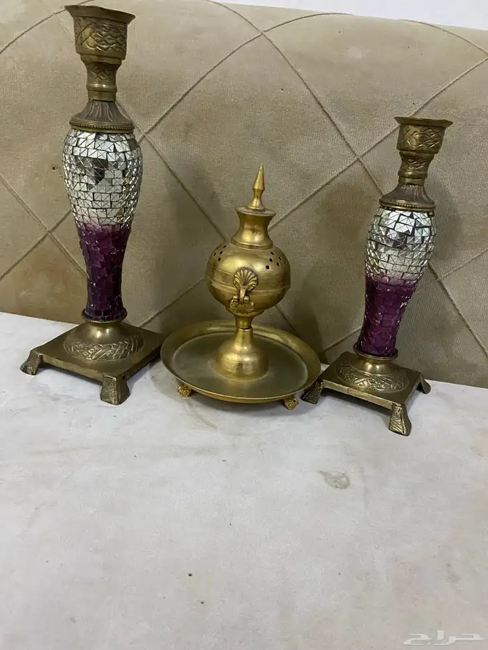 شمعدان ومبخره نحاس 6