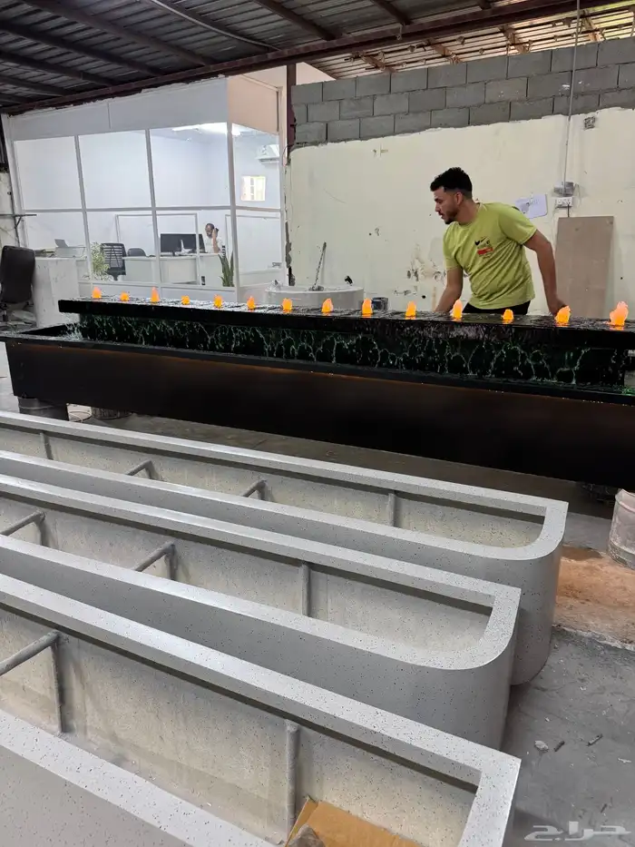 شلالات نوافير احواض فايبر 17