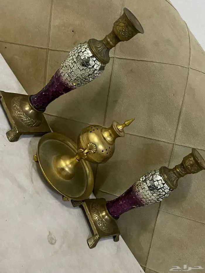 شمعدان ومبخره نحاس 7