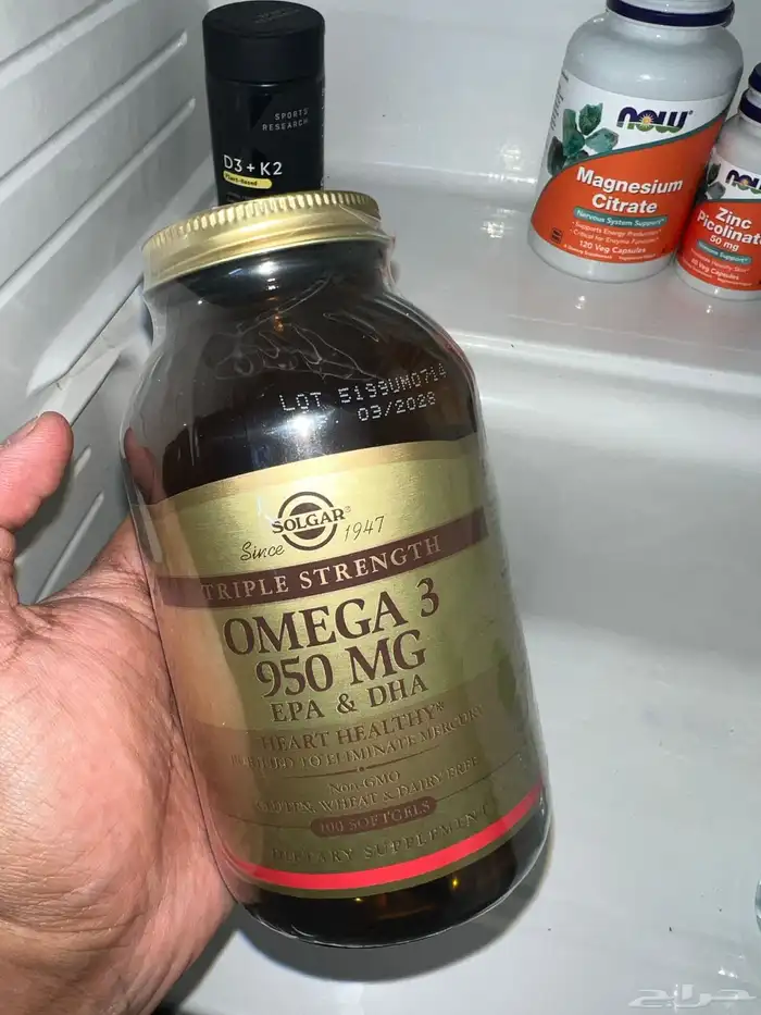 مكمل غذائي اوميجا 3 0