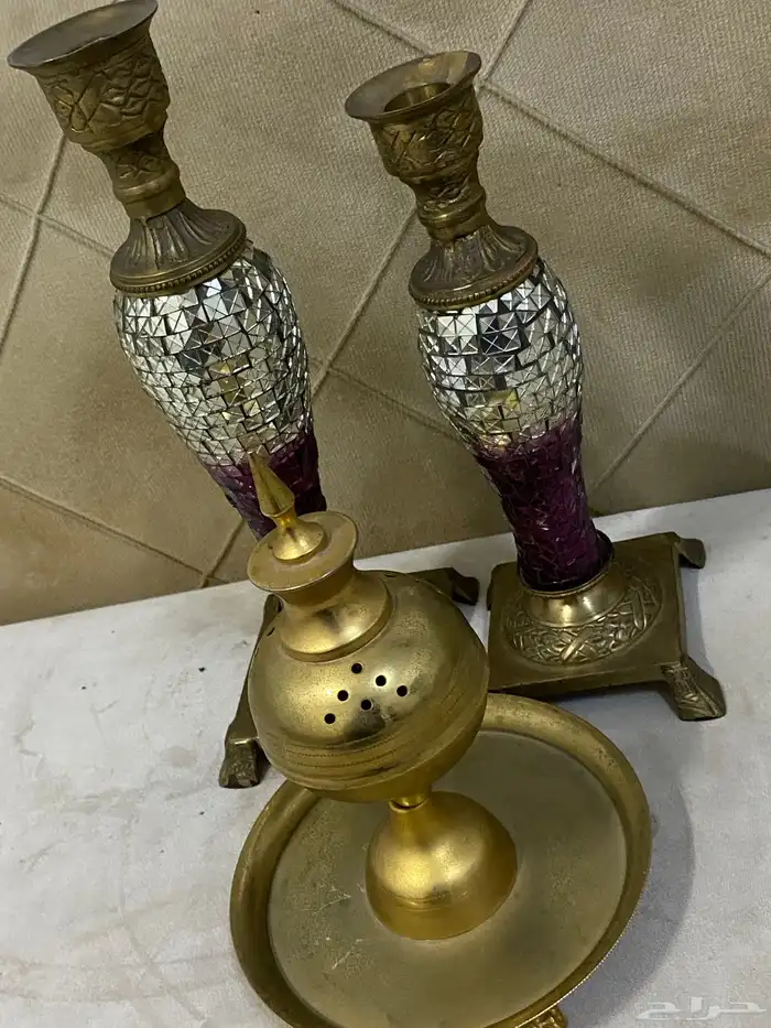 شمعدان ومبخره نحاس 11