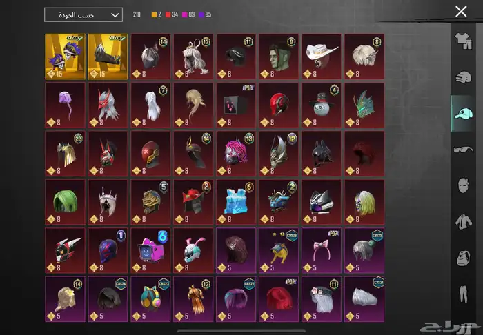 حساب ببجي للبيع لايرسل الا الصامل 8