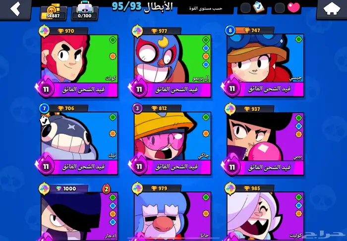 حساب براول ستارز 54 الف كأس بسعر رمزي و قابل للتفاوض 2