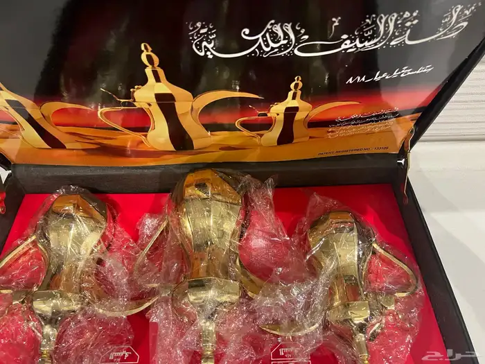 للبيع طقم دلال السيف ستل ستيل اطلي جديد 2