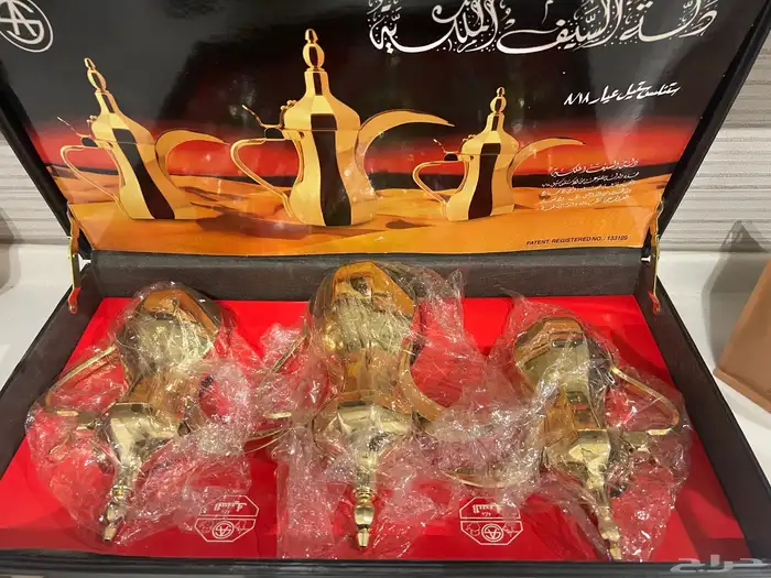 للبيع طقم دلال السيف ستل ستيل اطلي جديد 0