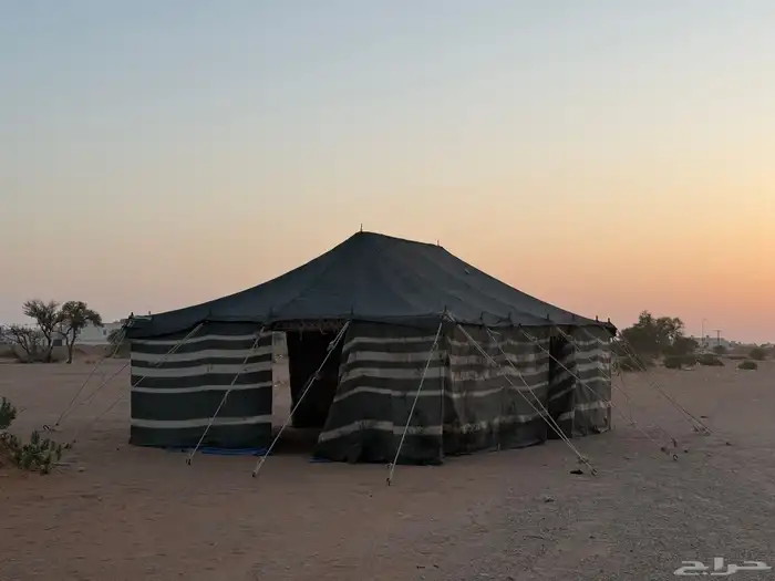 بيت شعر وخيام   بيوت الشعر راحت باقي الخيمه والمواطير 1