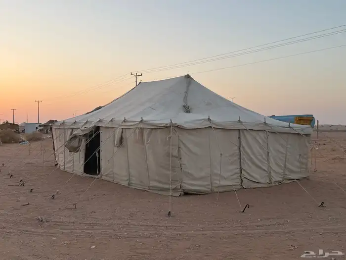 بيت شعر وخيام   بيوت الشعر راحت باقي الخيمه والمواطير 2