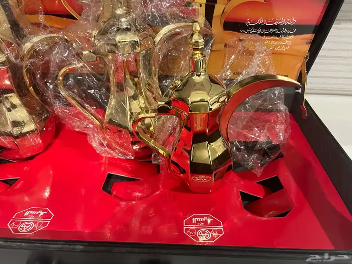 للبيع طقم دلال السيف ستل ستيل اطلي جديد 4