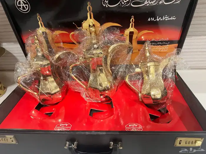 للبيع طقم دلال السيف ستل ستيل اطلي جديد 3