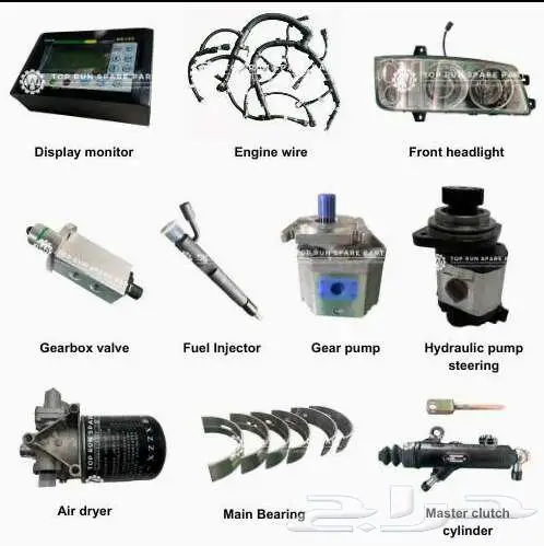 All Chinese Crane Parts جميع قطع غيار الرافعات الصينية 5