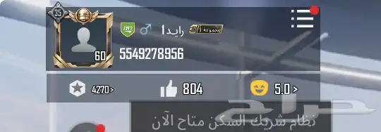 حساب ببجي 41