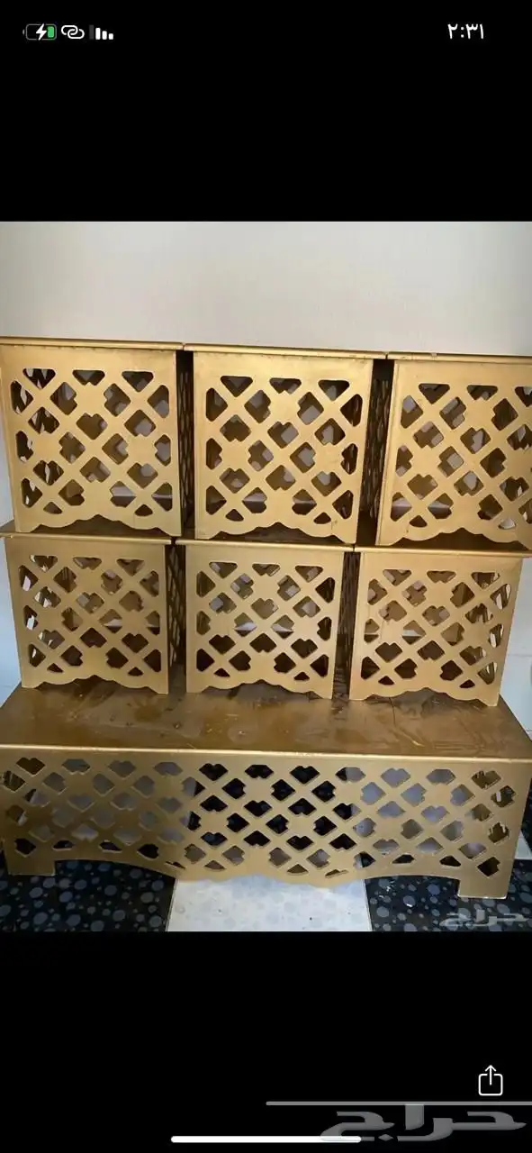 طاولة كبيره لمجلس ضيوف مع ست طاولات خدمه 0
