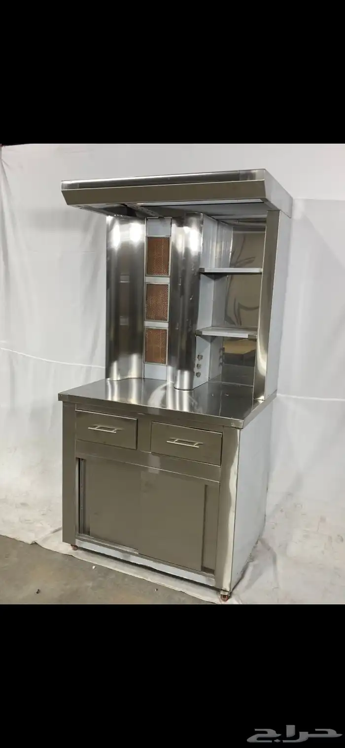 مكينة شاورما تجهيز معدات مطاعم اعمال ستانلس ستيل 0