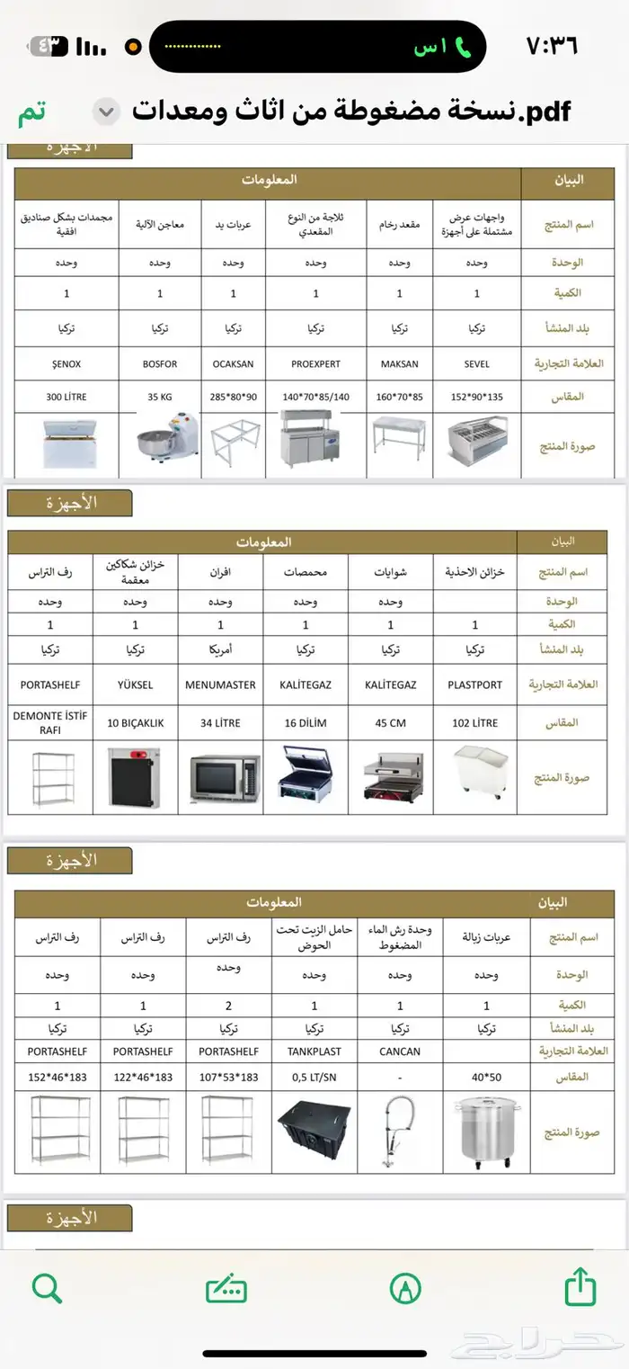 أثاث مطعم تركي جديد للبيع 11