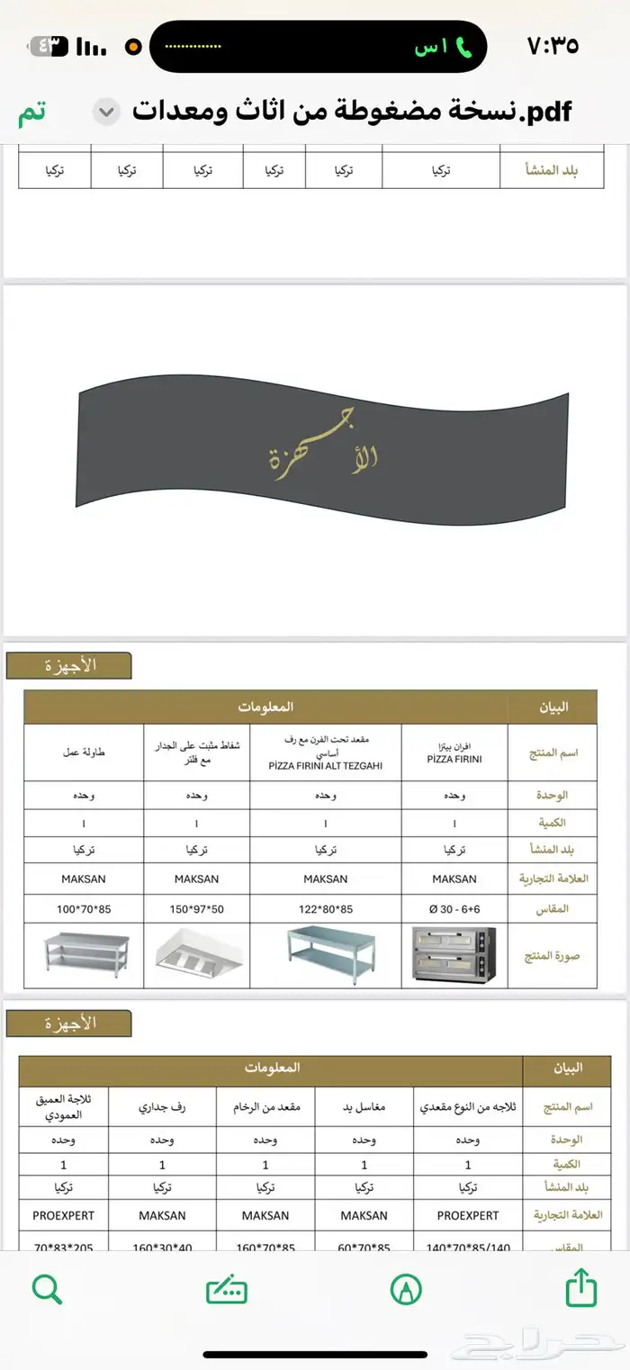 أثاث مطعم تركي جديد للبيع 10