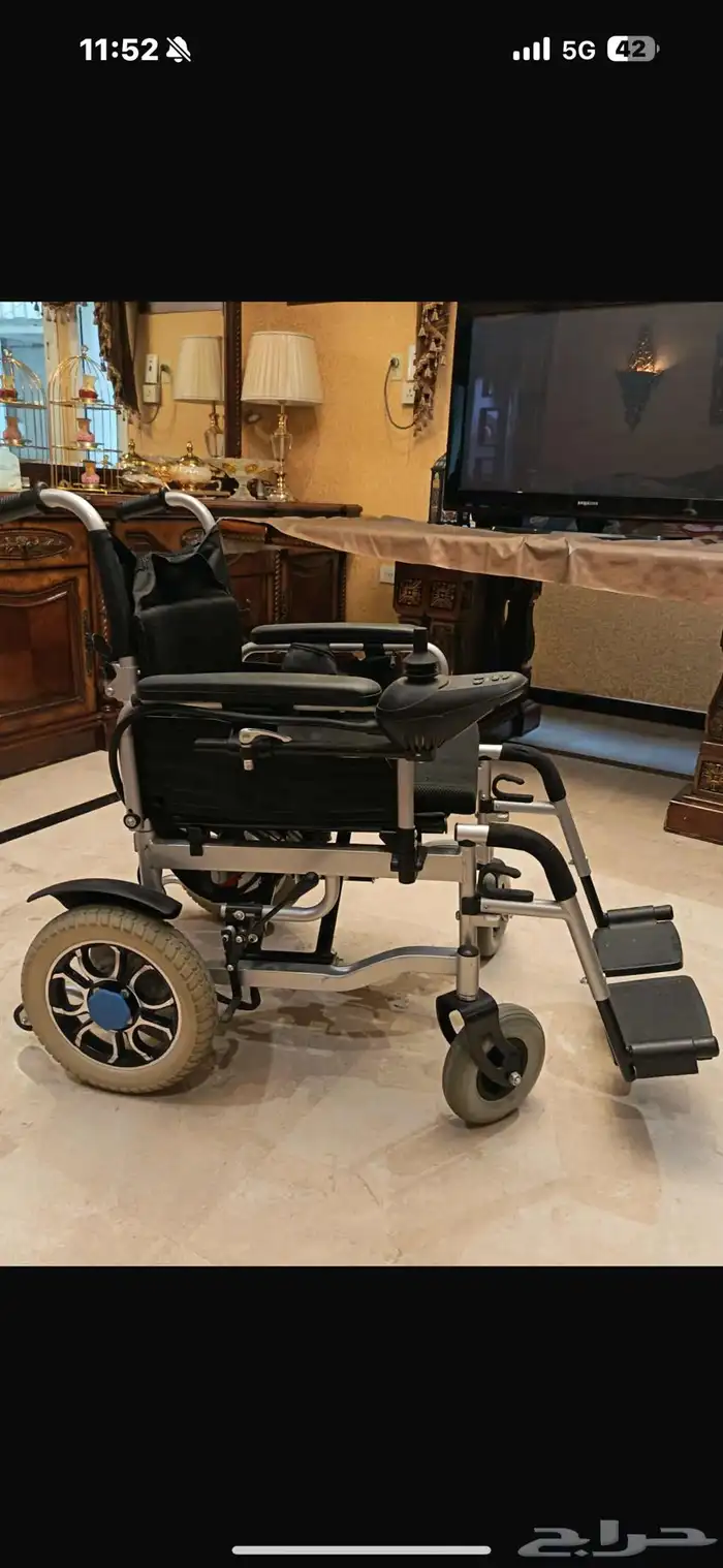 كرسي ل اصحاب الهمم كهربائي استخدام قليل جديد ماشاءالله 3
