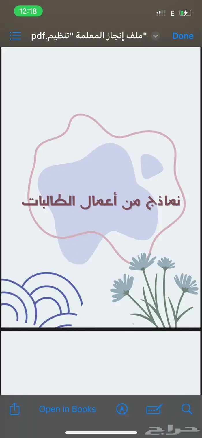 ملف إنجاز معلمه 17