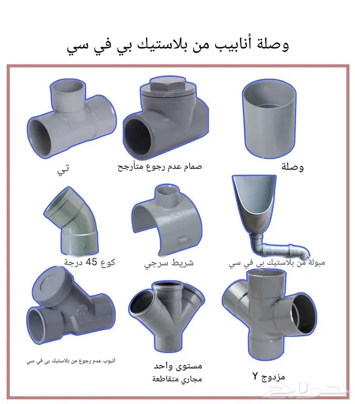 مواسير بلاستيك PVC - UPVC - PPR - HDPE-CPVC - LDPE - GRP 9