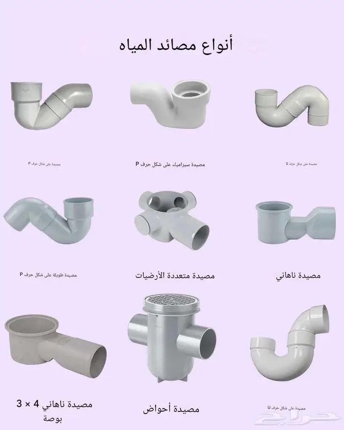 مواسير بلاستيك PVC - UPVC - PPR - HDPE-CPVC - LDPE - GRP 8