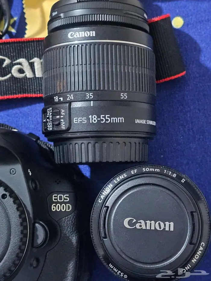 كاميرا Canon EOS 600D وعدستين احترافيتين  جاهزة للتصوير فورا 2
