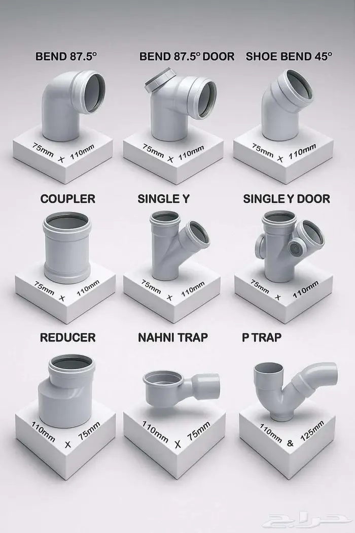 مواسير بلاستيك PVC - UPVC - PPR - HDPE-CPVC - LDPE - GRP 11