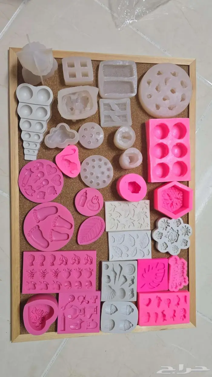 قوالب سيلكون للشمع والجبس والحلويات 1