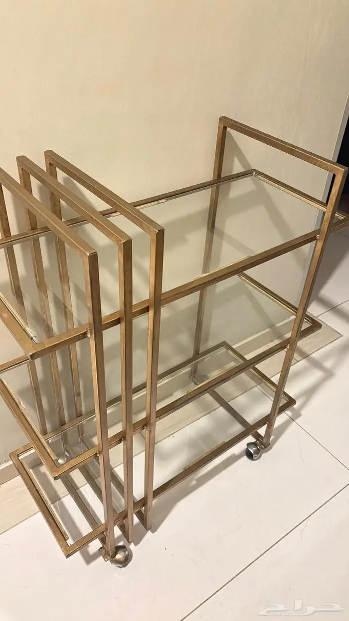 عربة ضيافة زجاجية 0