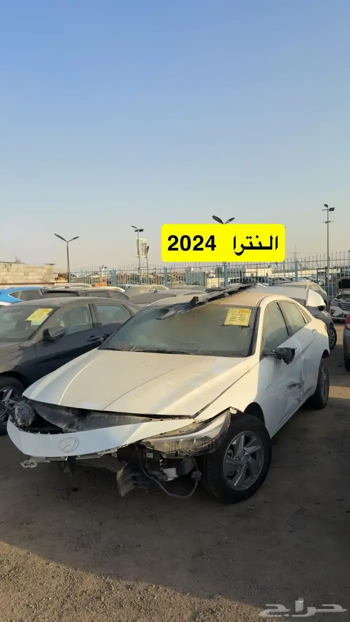 مزاد سيارات مصدومه يوم السبت الرياض الحاير 10