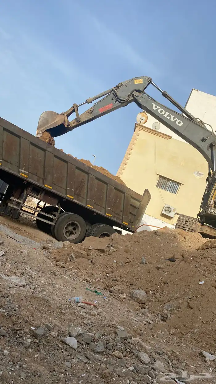 حفار بوكلين للايجار هدم وحفر الاراضي بجده 3