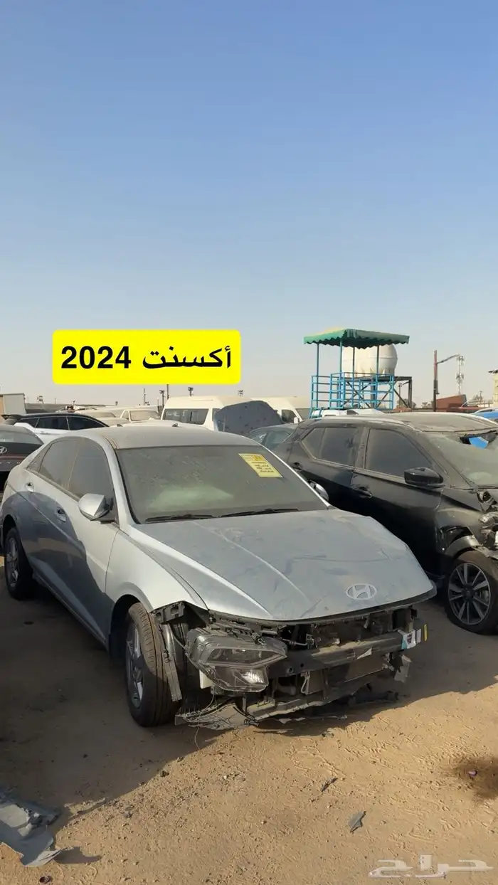 مزاد سيارات مصدومه يوم السبت الرياض الحاير 24