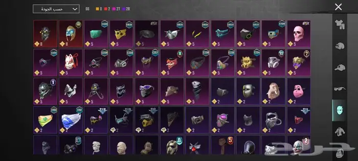 حساب ببجي مستوى 80 ع سوم 31