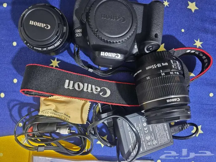 كاميرا Canon EOS 600D وعدستين احترافيتين  جاهزة للتصوير فورا 6