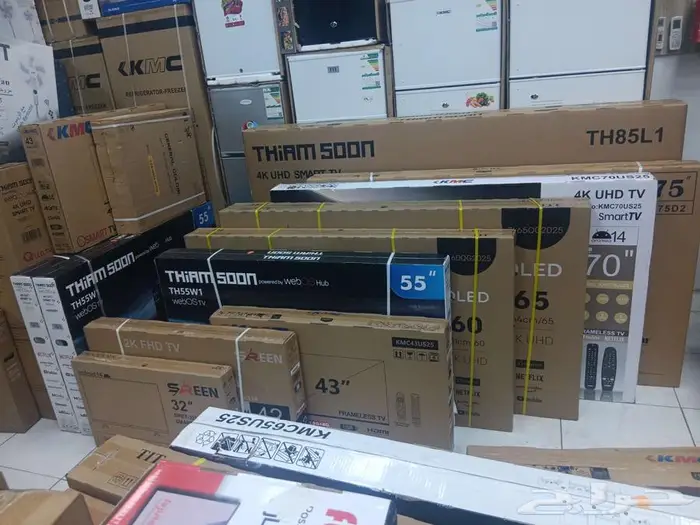 بيع تلفزيون سمارت 4k تي اي تي كي ام سي فندو شاشات 8