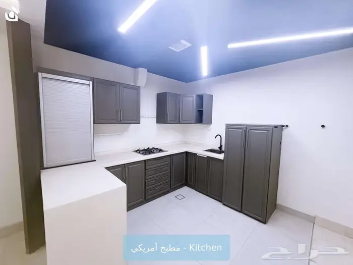شقة غرفتين وصالة مع سطح خاص بحي الياسمين - 1525 4
