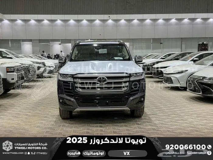 لاندكروزر في اكس فل رمادي هايبرد 2025 اقل سعر كاش واقساط 0