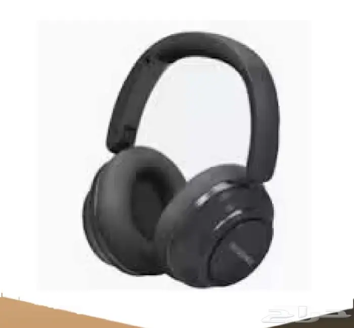سماعة راس لاسلكية عازلة للضجيج بتقنية البلوتوث لون اسود 0