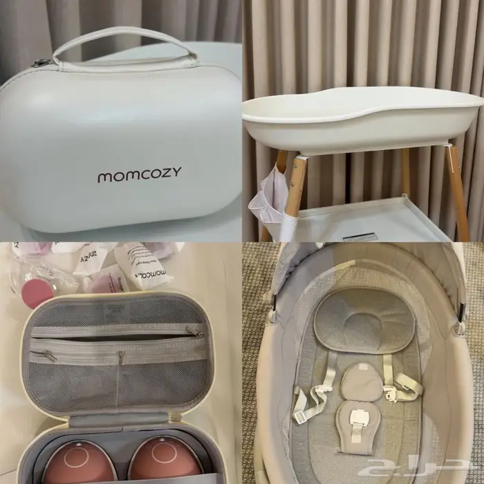 سرير هزاز للأطفال الرضع وطاولة تغيير وشفاط حليب 0