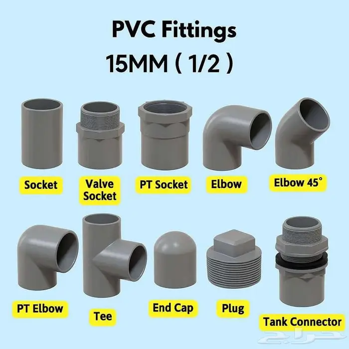 مواسير بلاستيك PVC - UPVC - PPR - HDPE-CPVC - LDPE - GRP 12