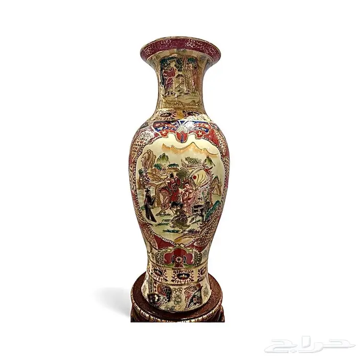 فازة صينية قديمة وستاند 2