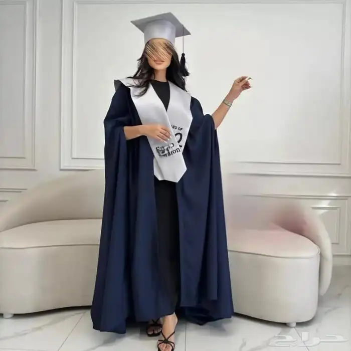 عبايات تخرج تفصيل تطريز ارواب تخرج وشاحات تخرج 1