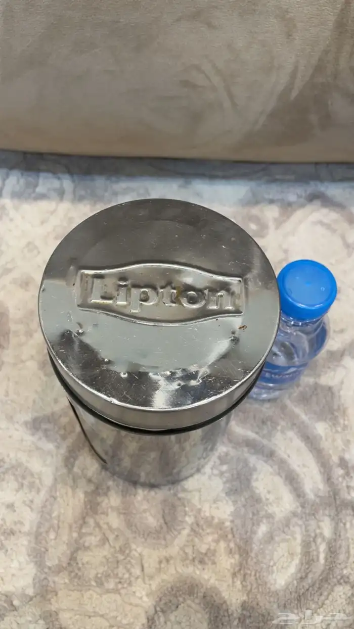 علبة ليبتون زجاج نادره 1