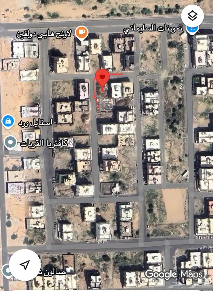 ارض للبيع ركنية على شارعين بولي العهد 3 0