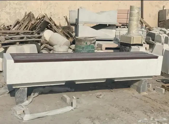 كراسي خرسانيه احواض زهور جميع اعمال زينة الحدائق 14