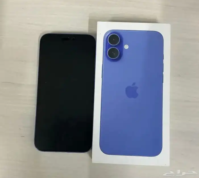 اللهم بارك 128 iPhone 16 Plus نسبة بطارية 100 لا يشكي من شي 0