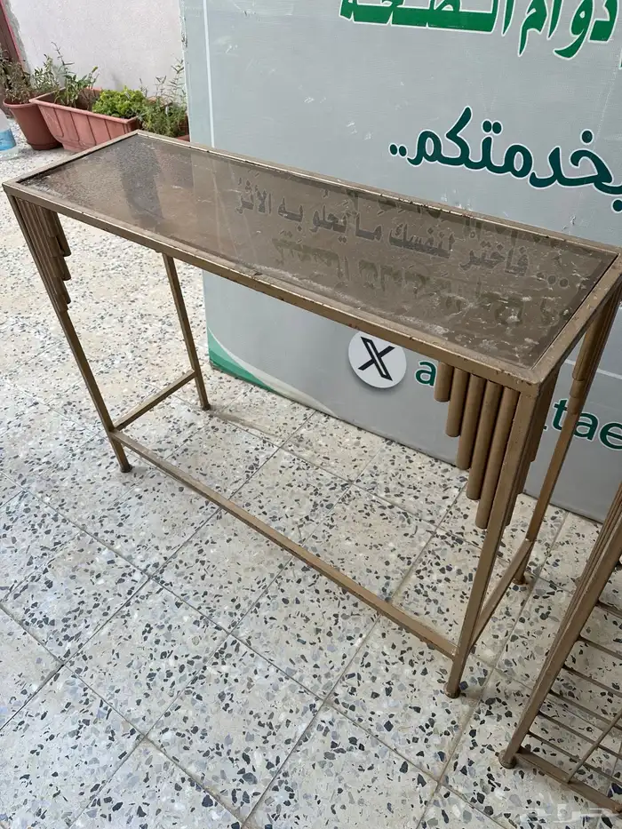 طاولات ومداخل حديد وارفف 2