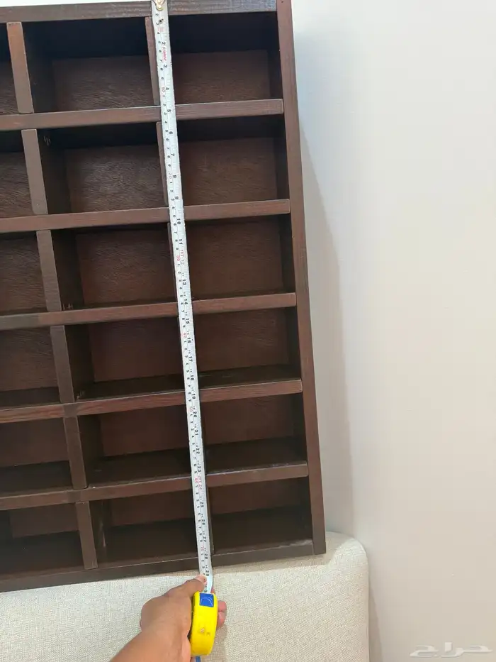 دولاب خشبي برفوف لاكواب القهوه 1